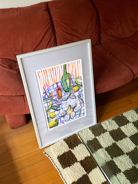 Oysters & Fizz print