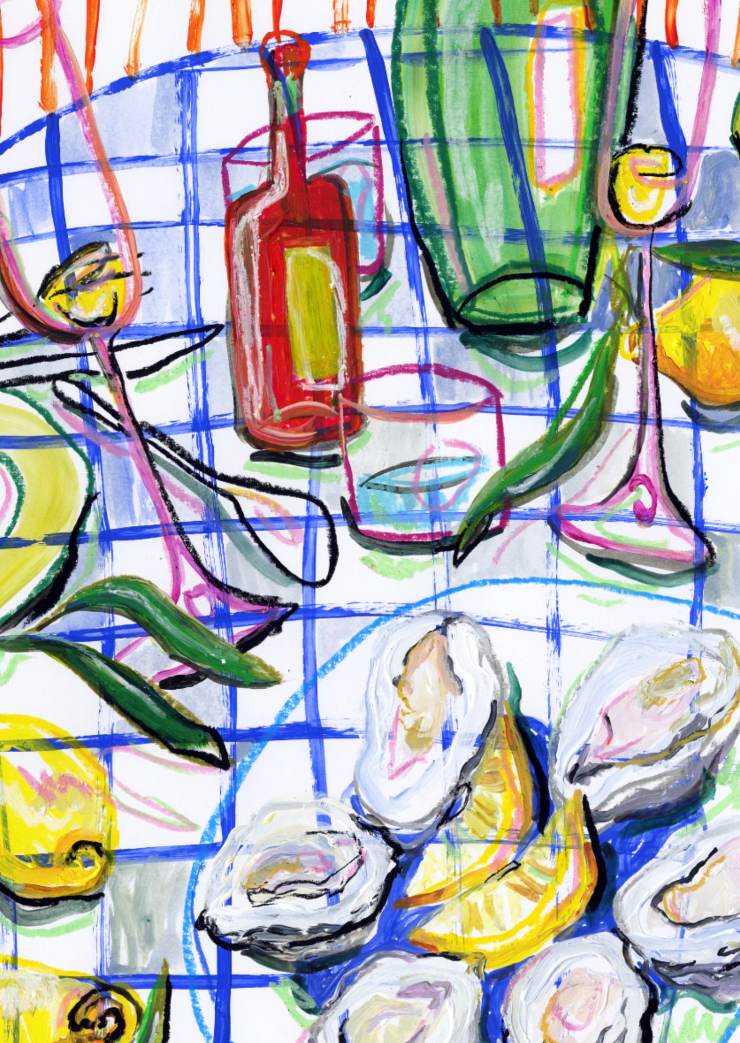 PRE-ORDER: Oysters & Fizz A2 print