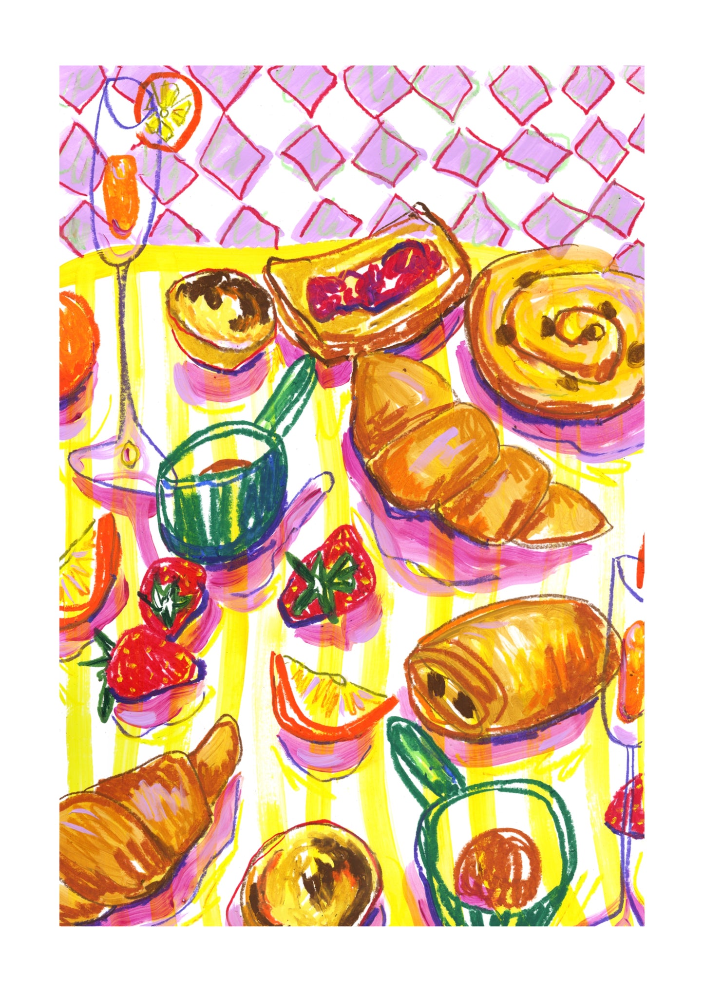 PRE-ORDER: Breakfast Pastries A2 print
