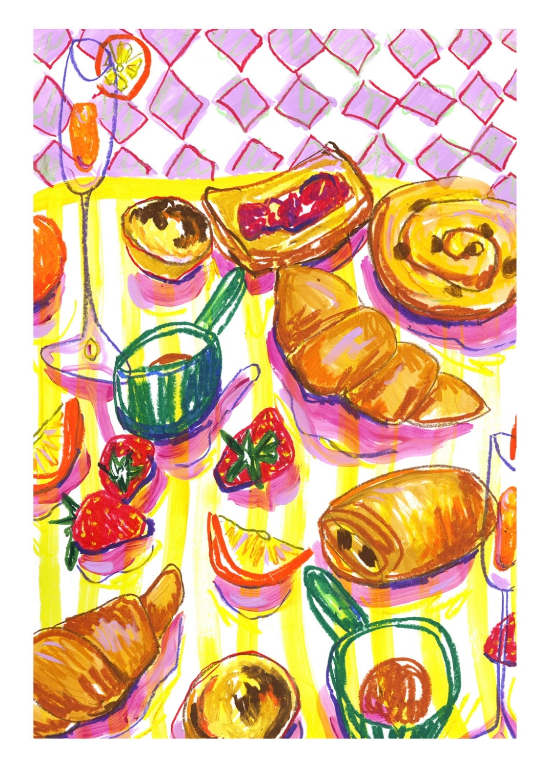 Breakfast Pastries print
