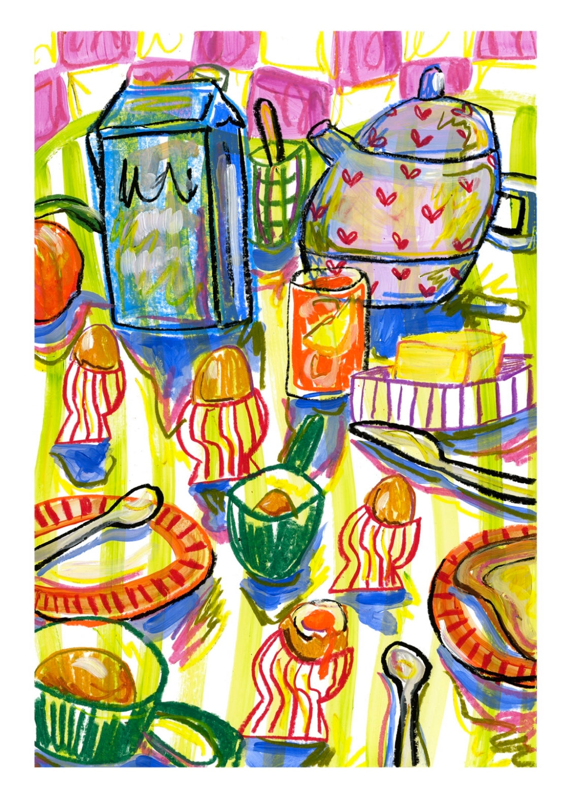 Runny Eggs print