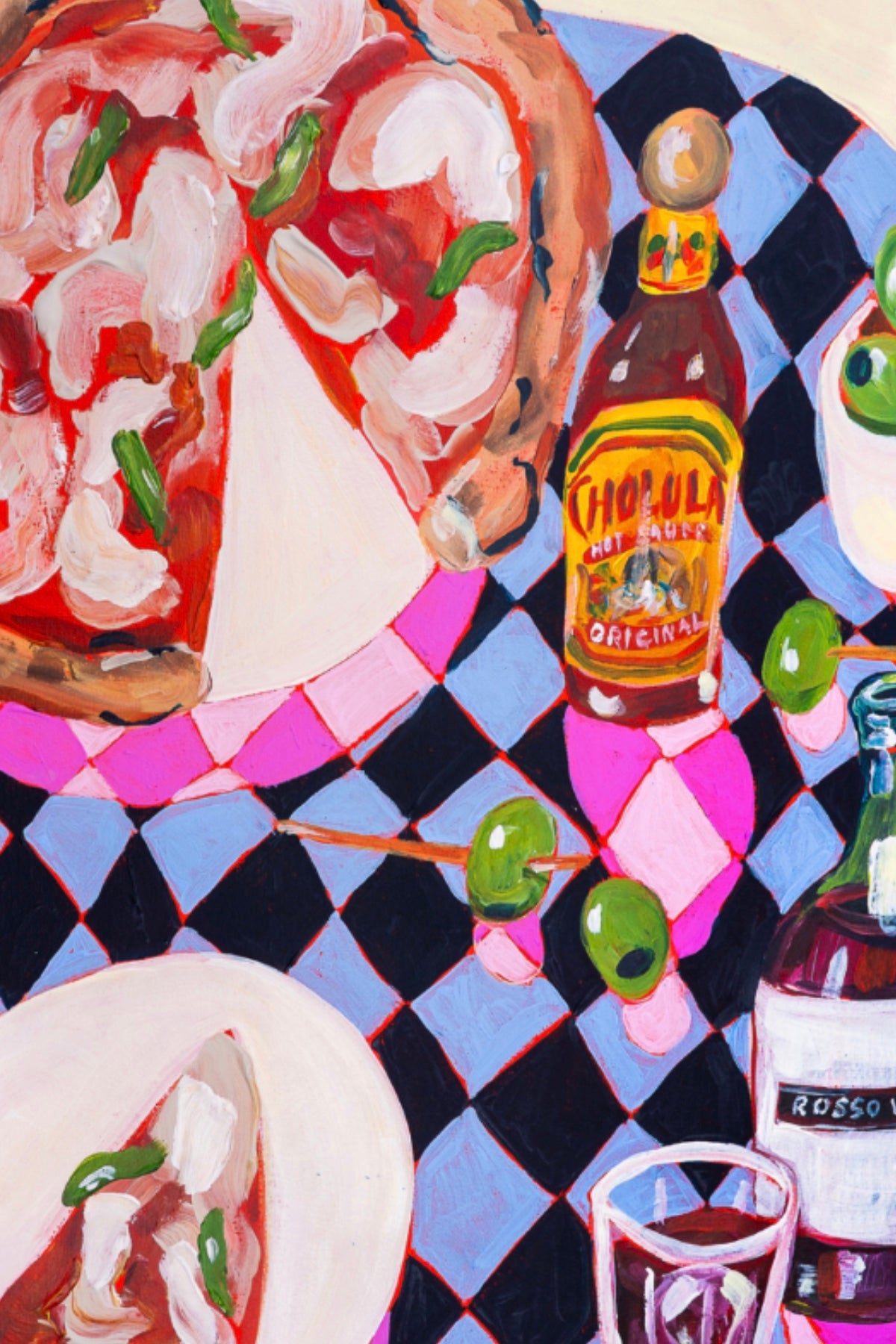 PRE-ORDER: Pizza & Diamonds A2 print