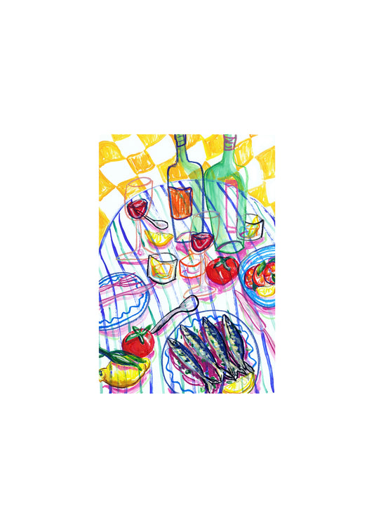 Salty Sardines print