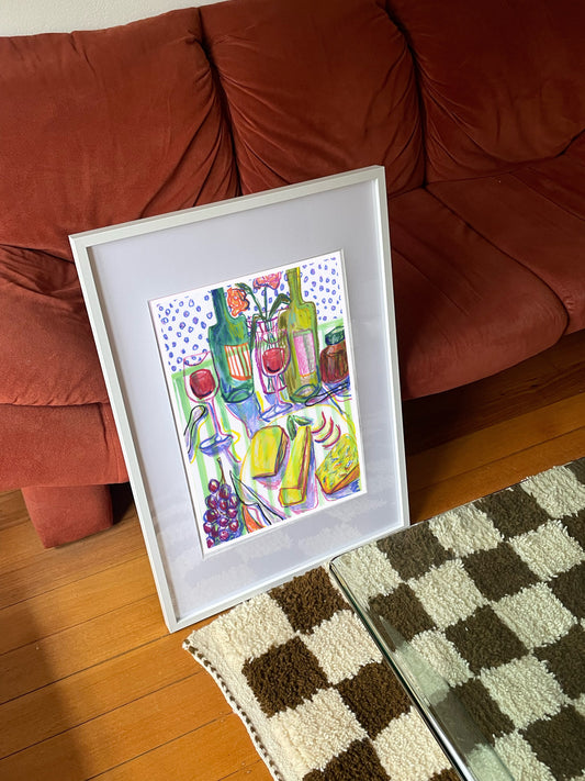 Cheese & Wine Night print