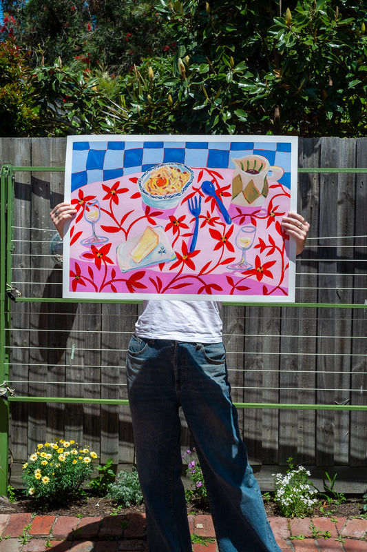 Carbonara & Pink Vines original