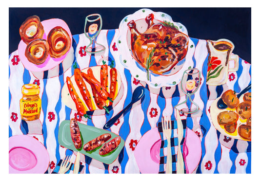 PRE-ORDER: Roast Dinner & Waves A2 print