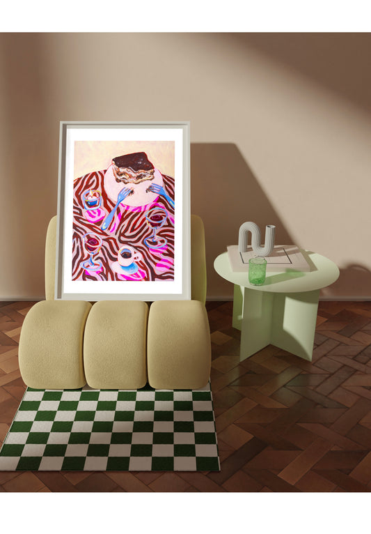PRE-ORDER: Tiramisu & Animal Print A2 print
