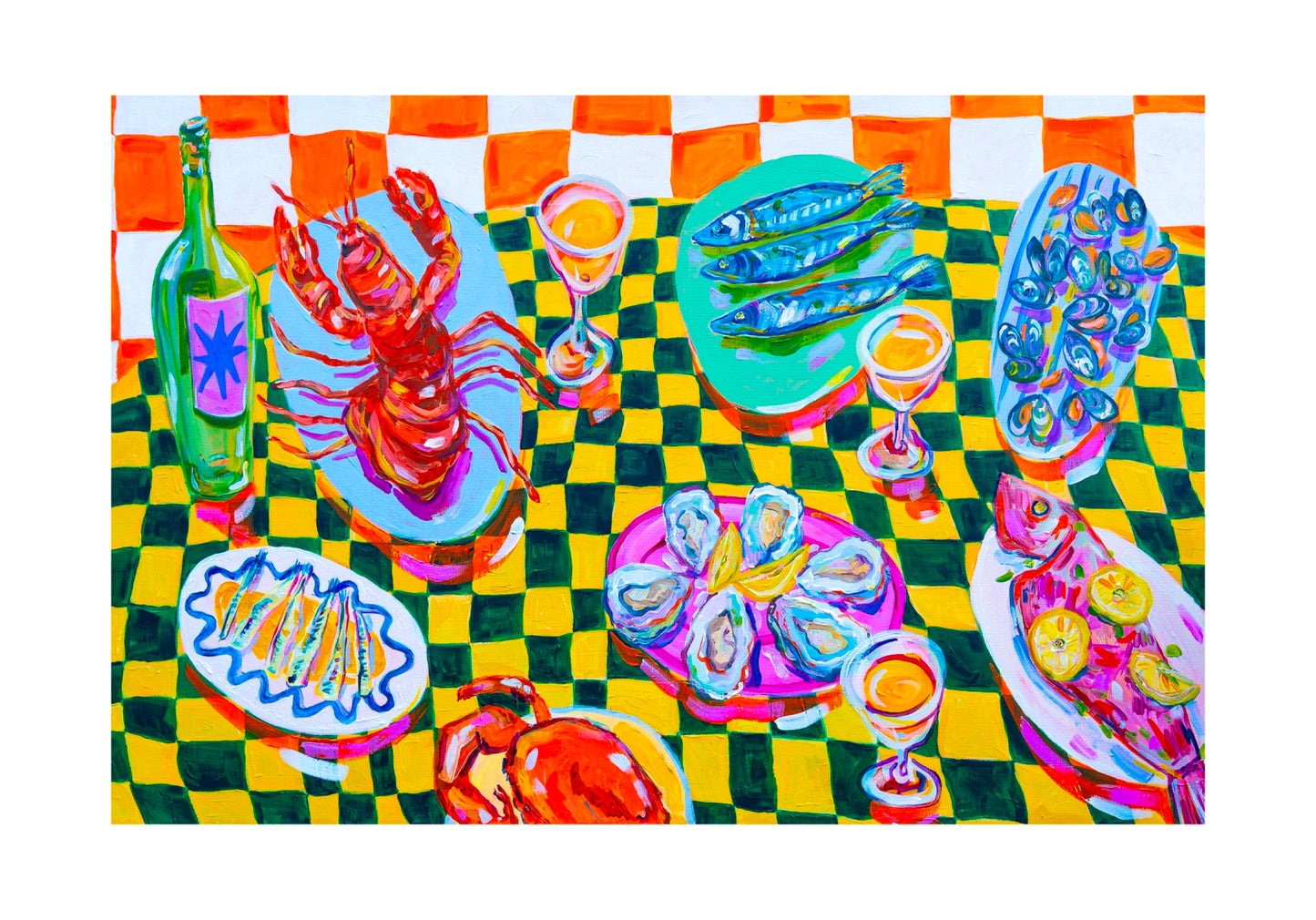 Seafood Feast print
