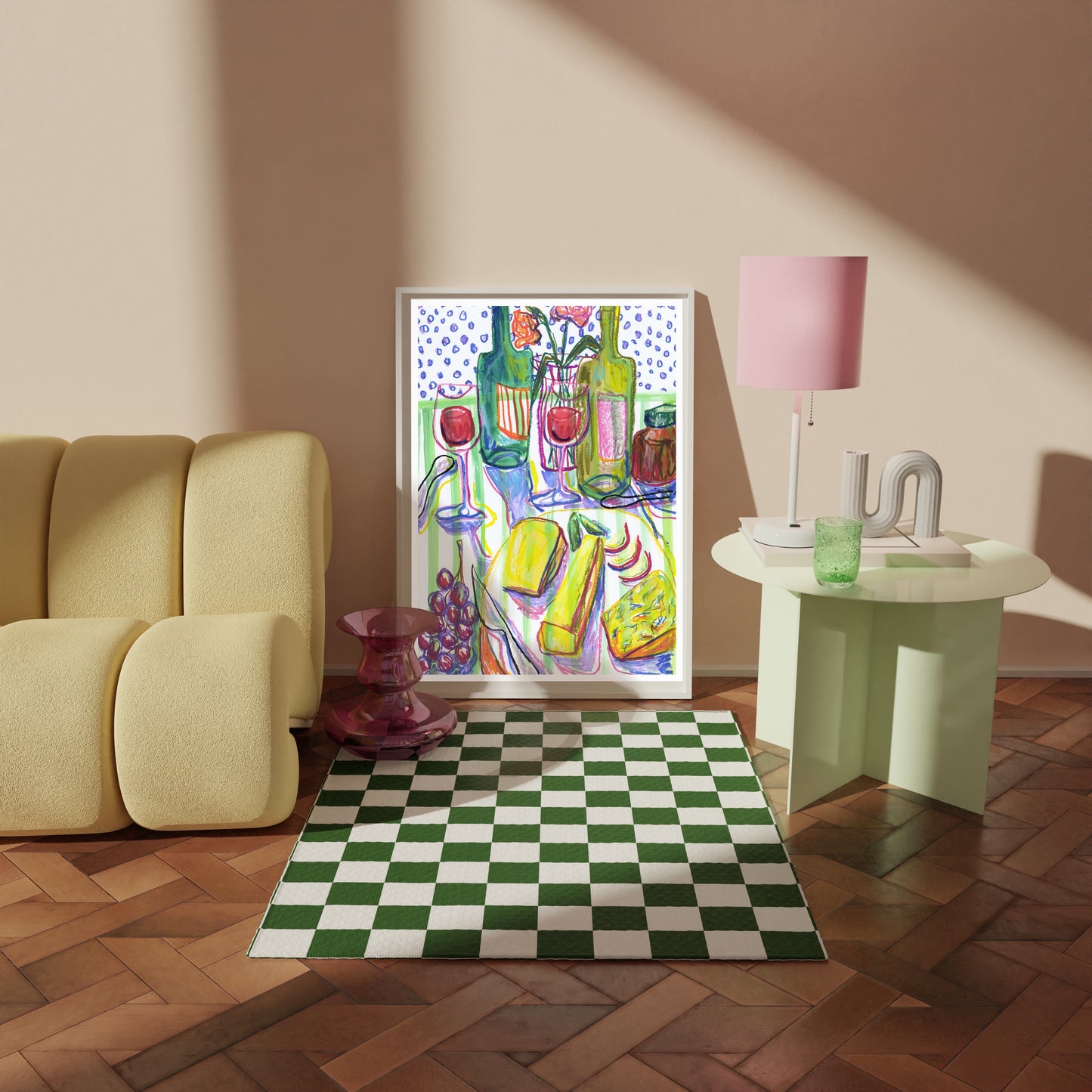 Cheese & Wine Night print