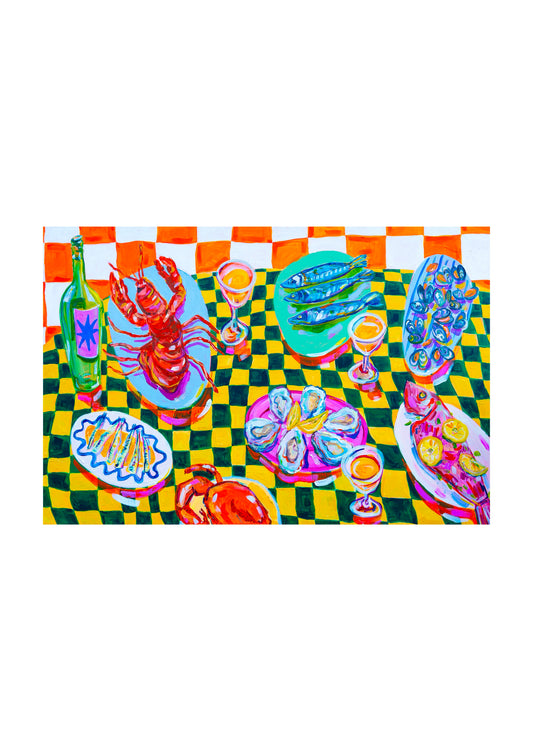 Seafood Feast print