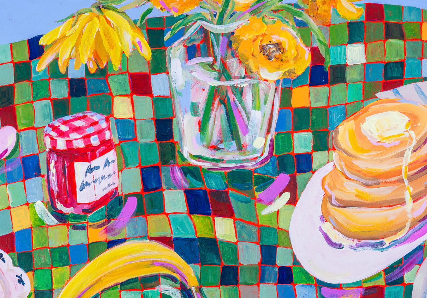 PRE-ORDER: Pancakes & Green Mosaics A2 print