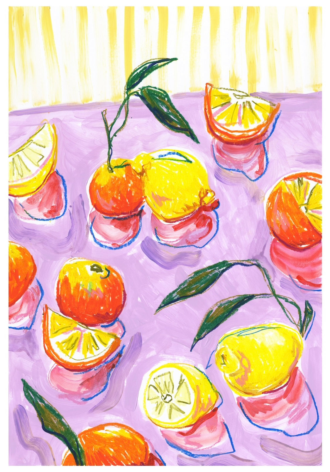 Rolling Fruits print