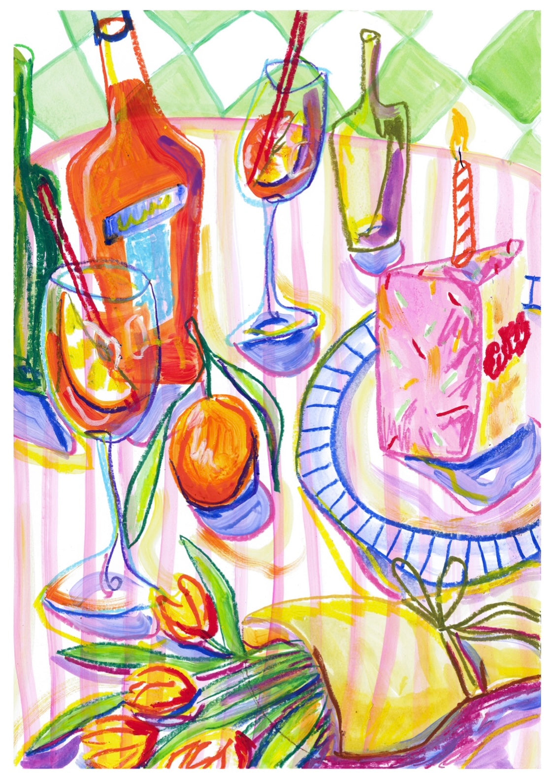 Birthday Aperol print