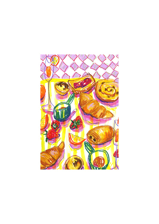 Breakfast Pastries print