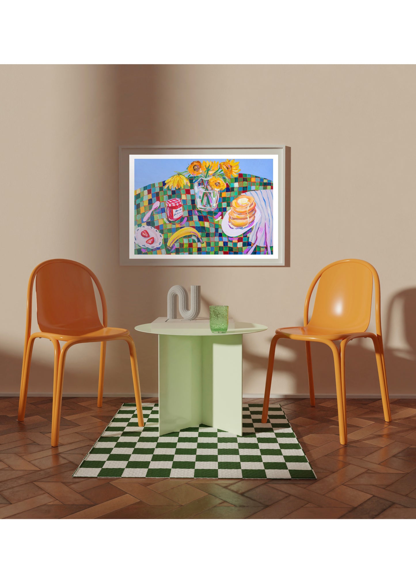 PRE-ORDER: Pancakes & Green Mosaics A2 print