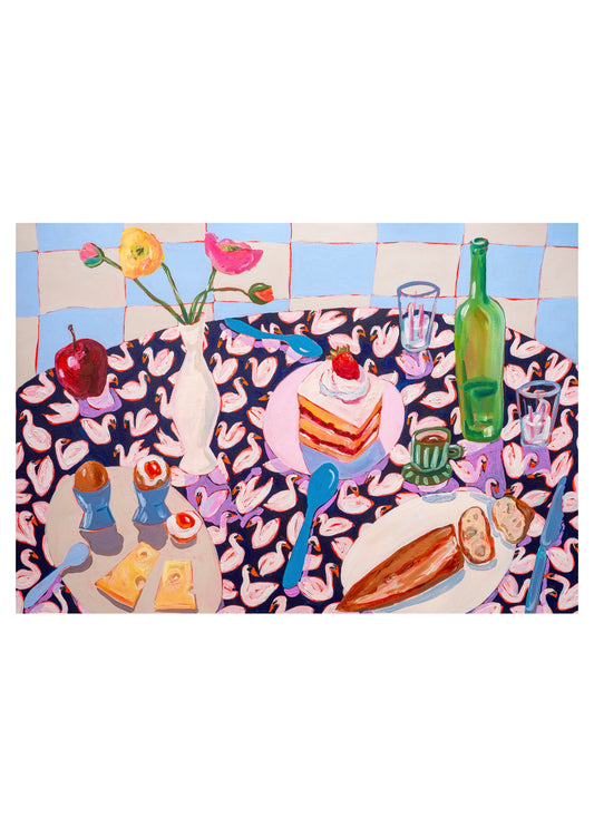 Breakfast Cake & Swans original