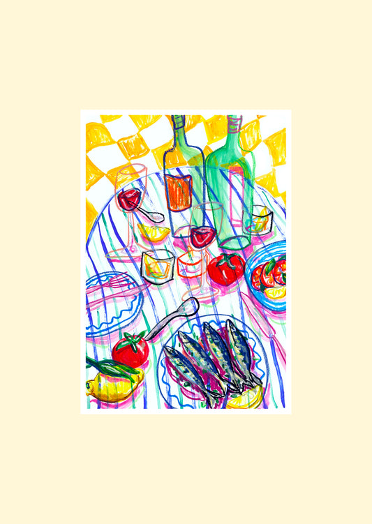 Salty Sardines print