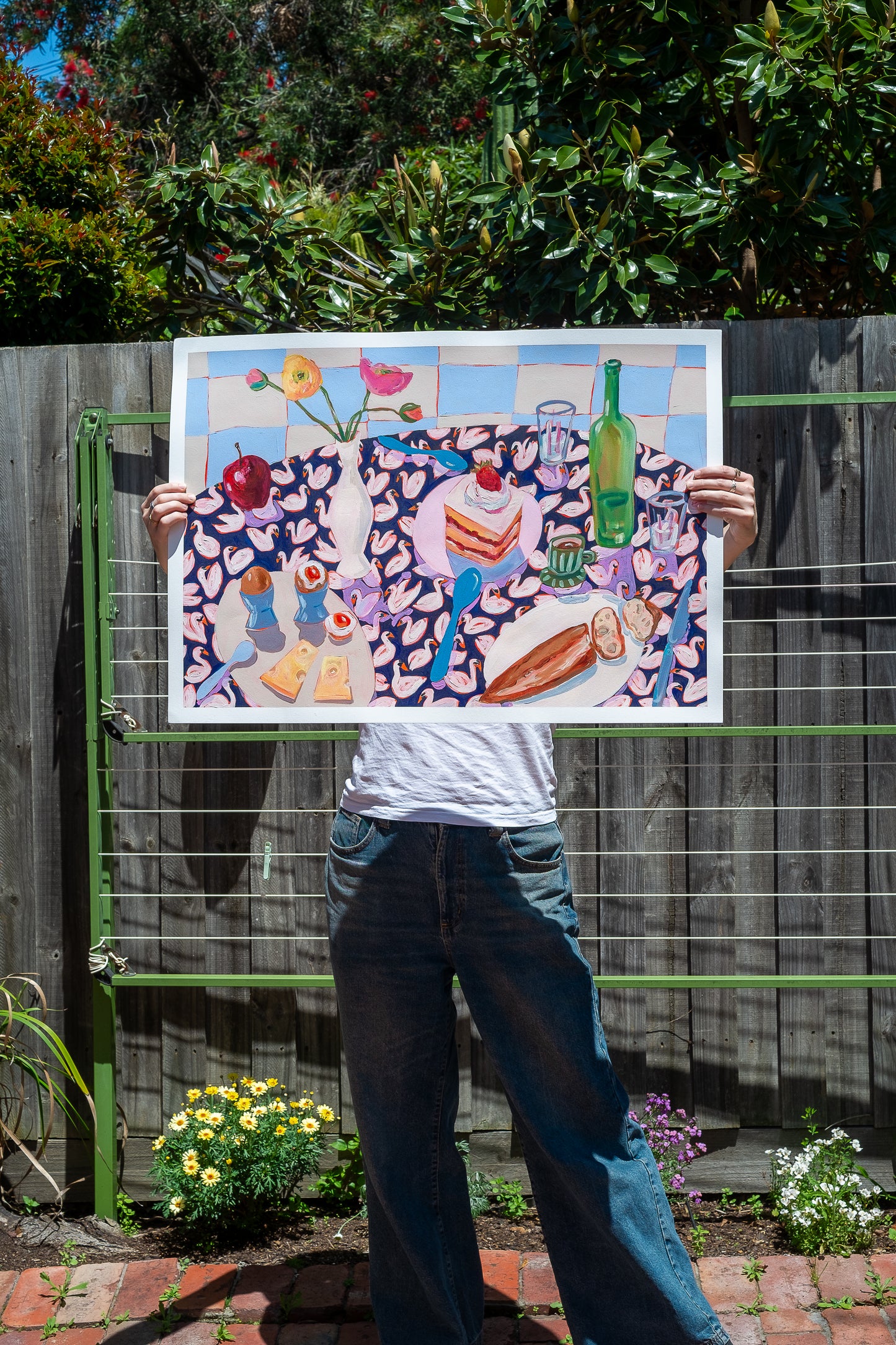 Breakfast Cake & Swans original