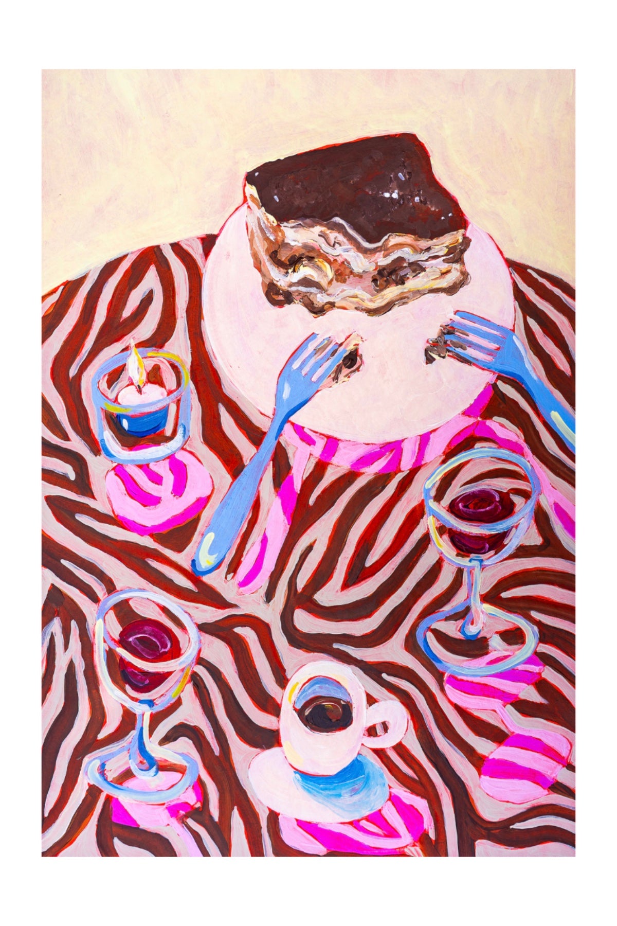 PRE-ORDER: Tiramisu & Animal Print A2 print