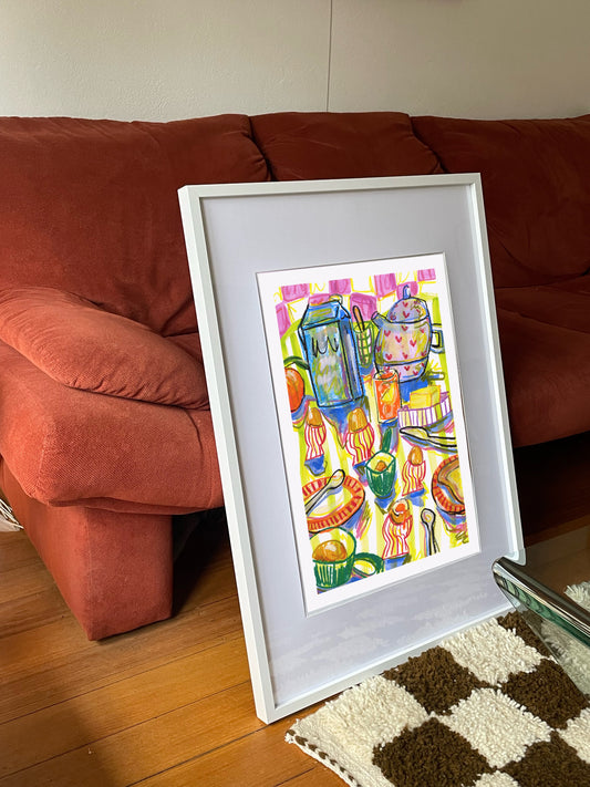 Runny Eggs print