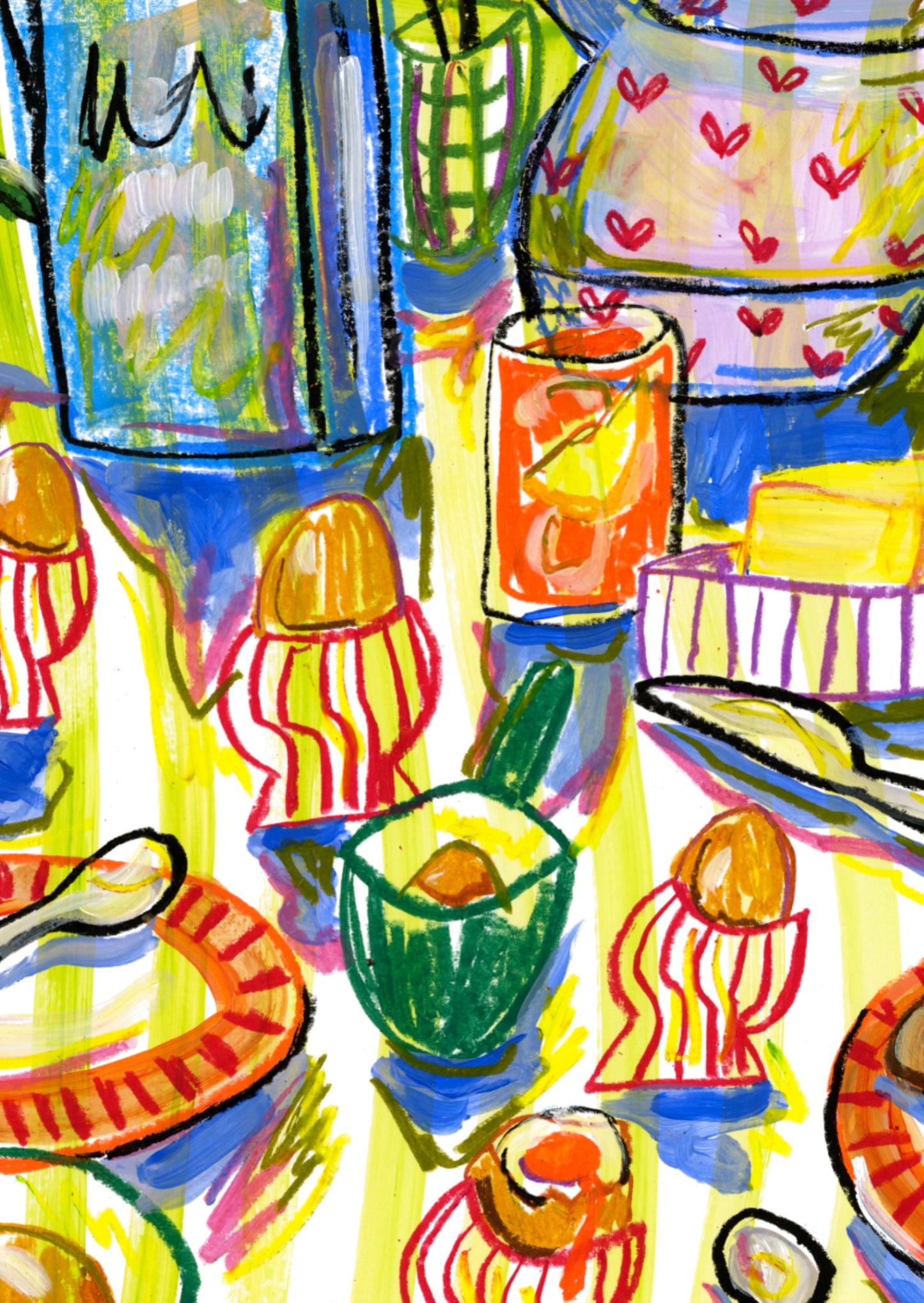 PRE-ORDER: Runny Eggs A2 print
