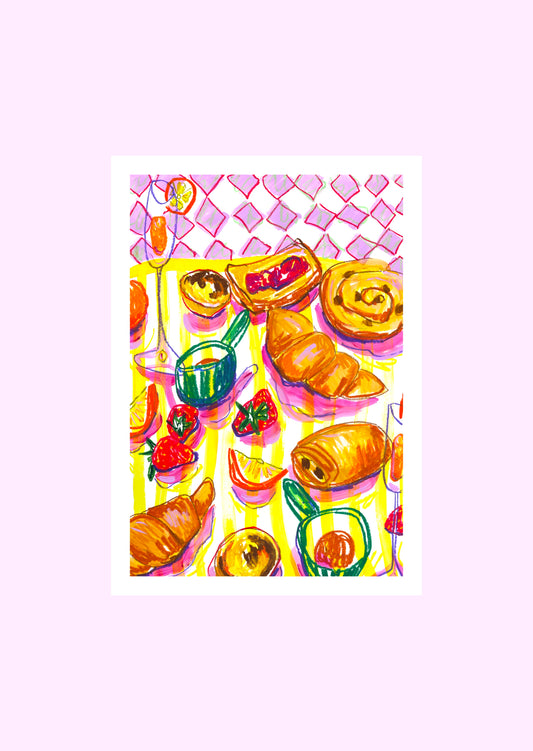 Breakfast Pastries print