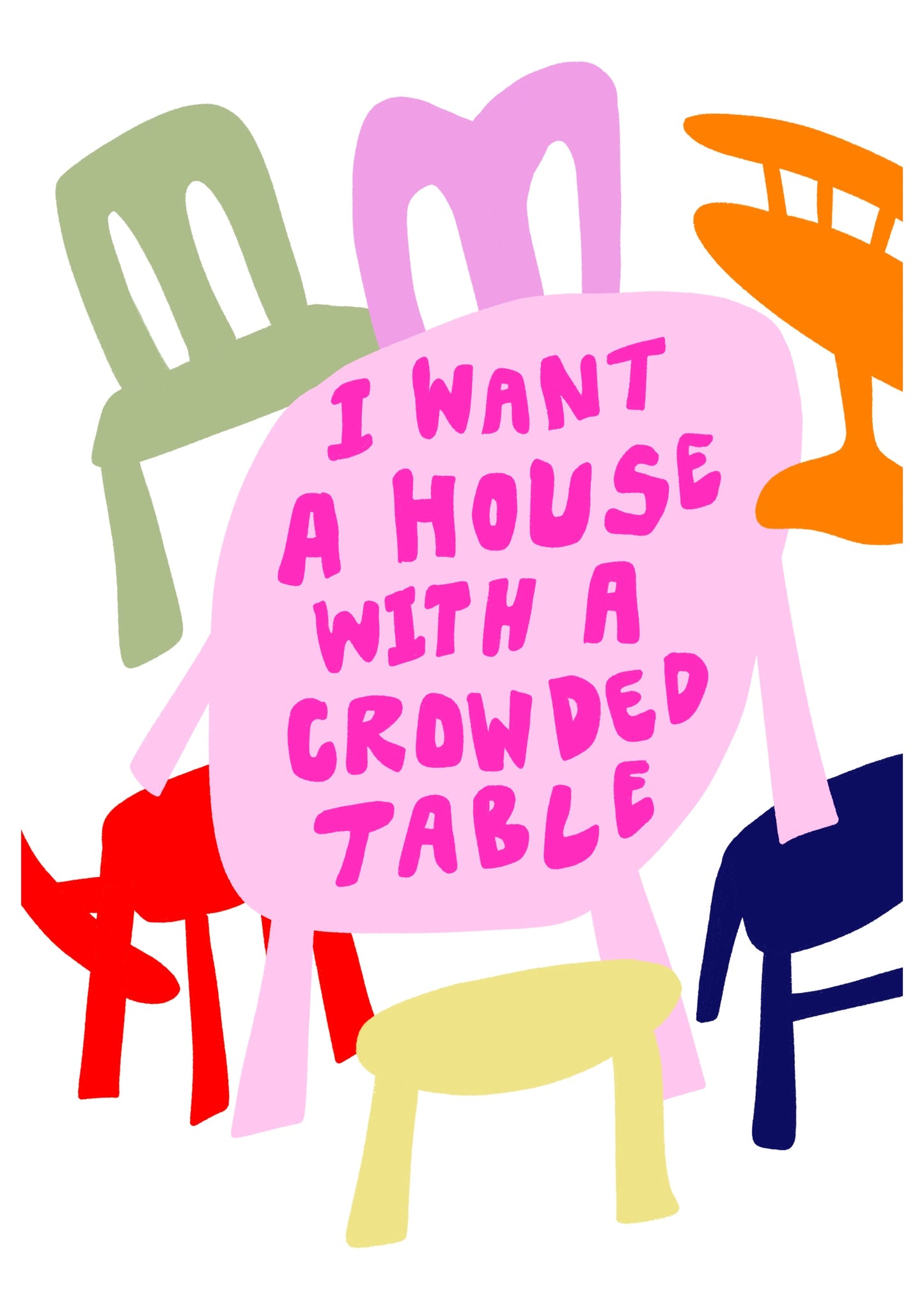 PRE-ORDER: I Want A House A2 print