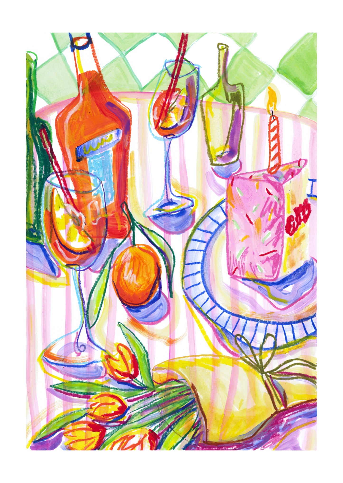 PRE-ORDER: Birthday Aperol A2 print