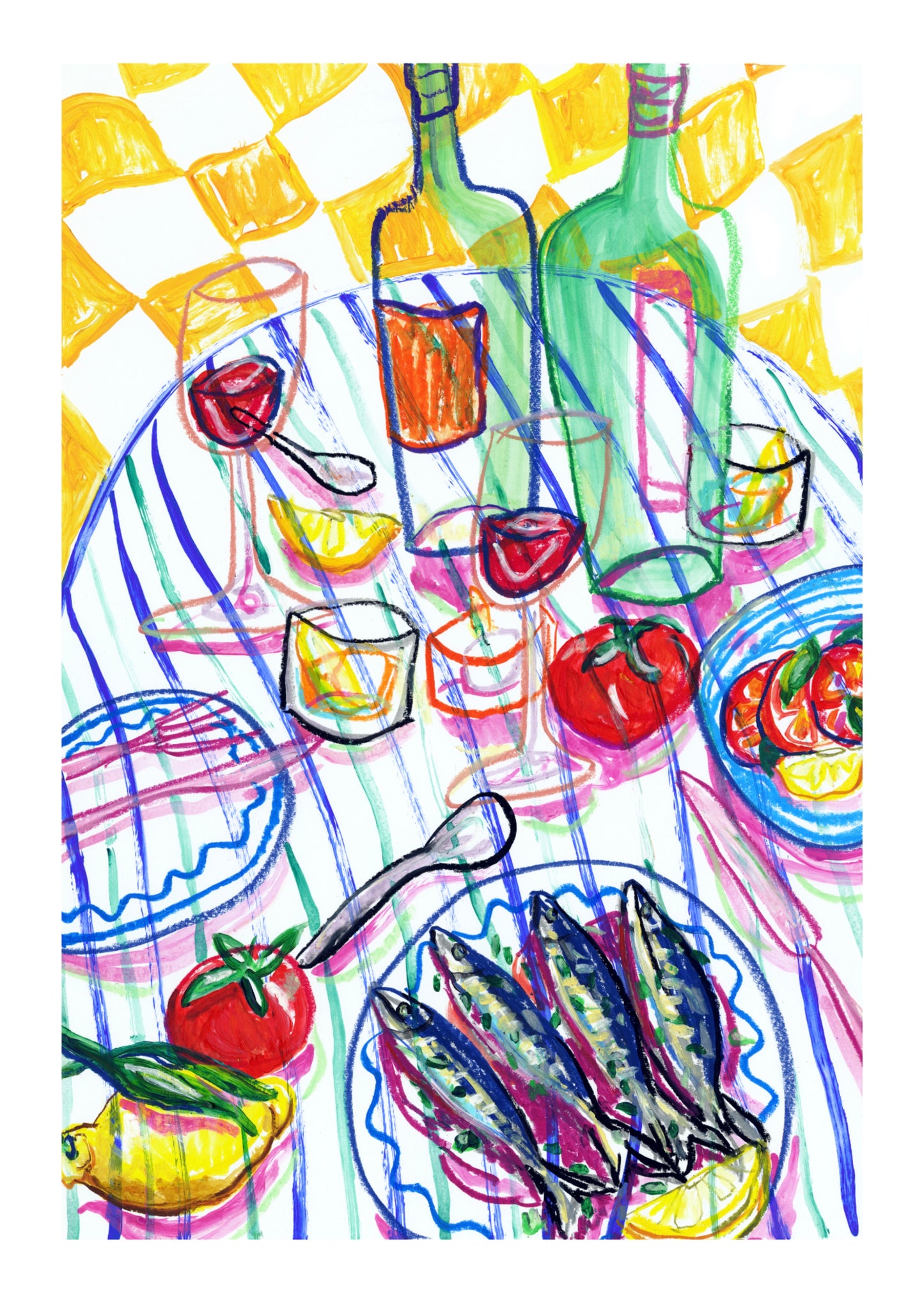 PRE-ORDER: Salty Sardines A2 print