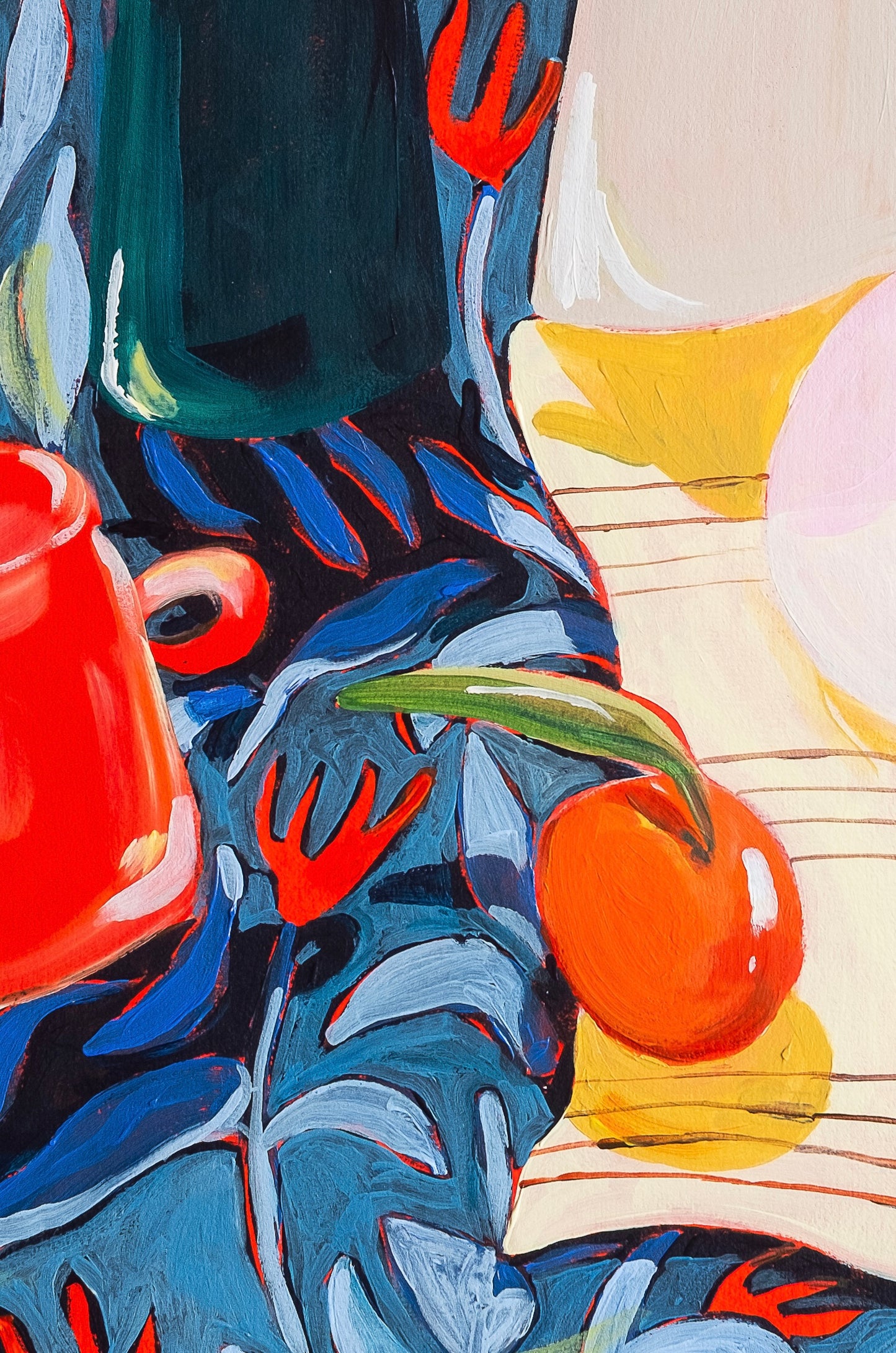 Teapot & Blue Florals original