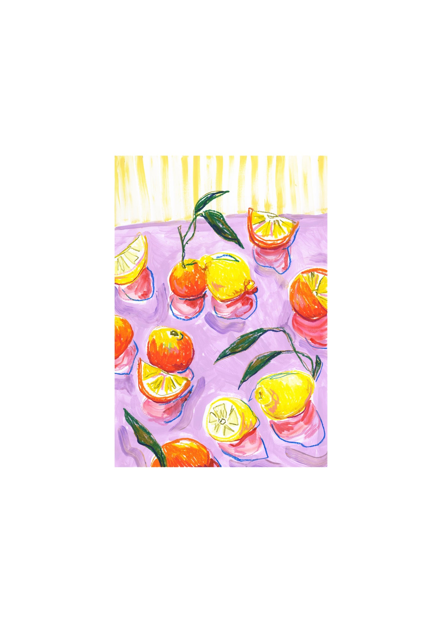 PRE-ORDER: Rolling Fruits A2 print