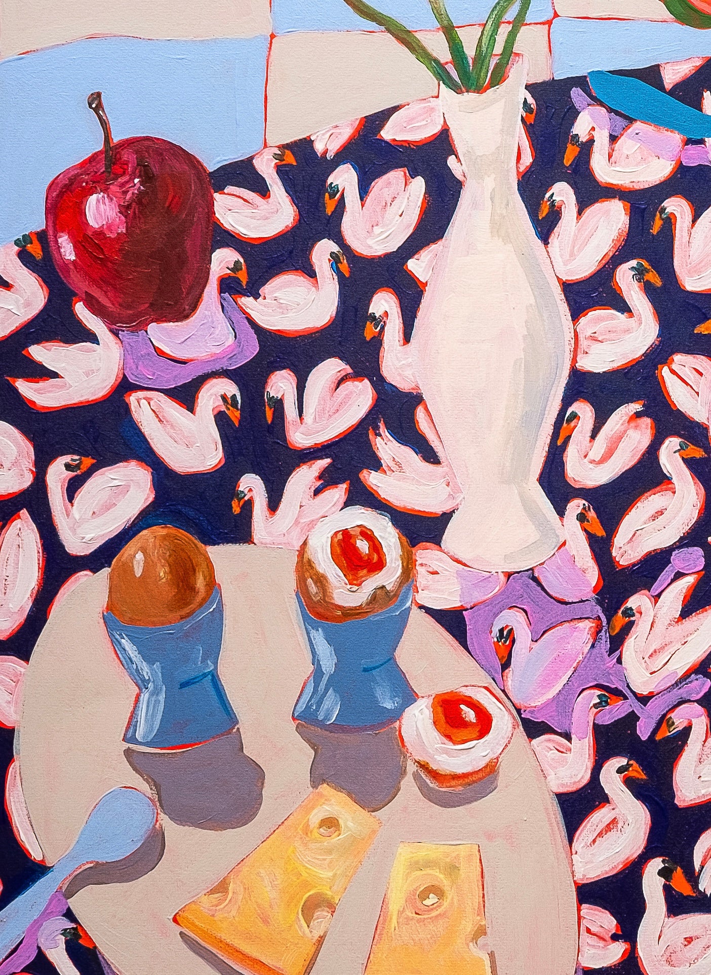 Breakfast Cake & Swans original