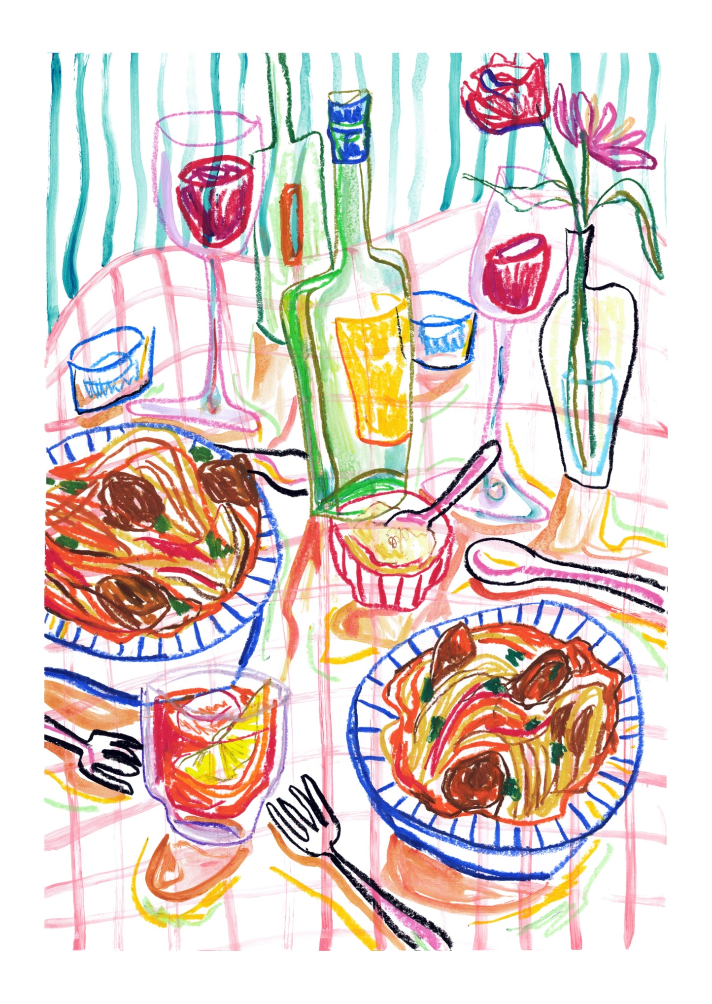 PRE-ORDER: Italian Feast A2 print