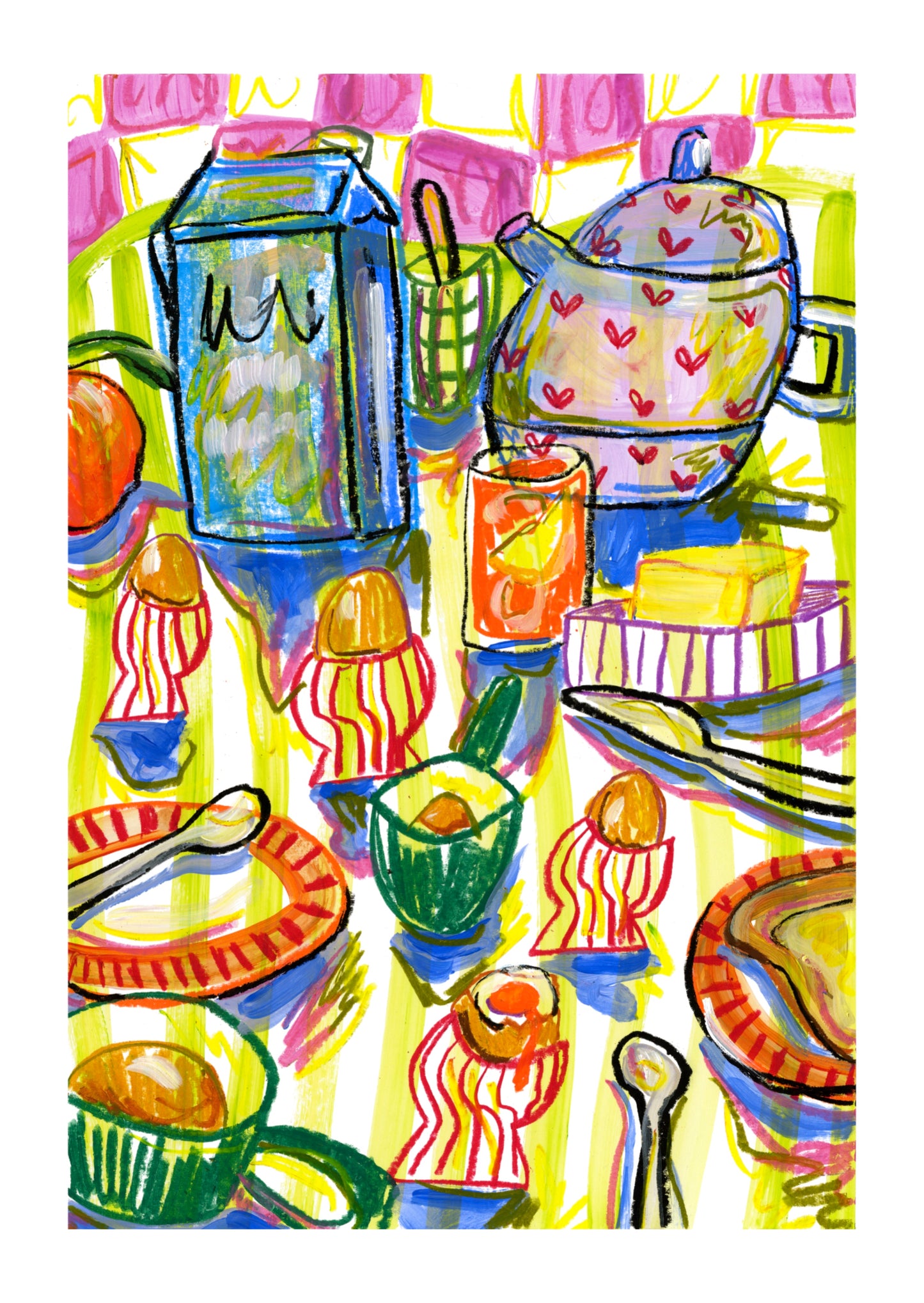 PRE-ORDER: Runny Eggs A2 print