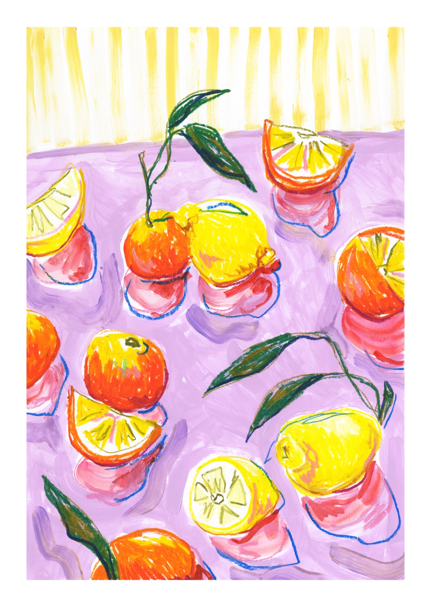 PRE-ORDER: Rolling Fruits A2 print