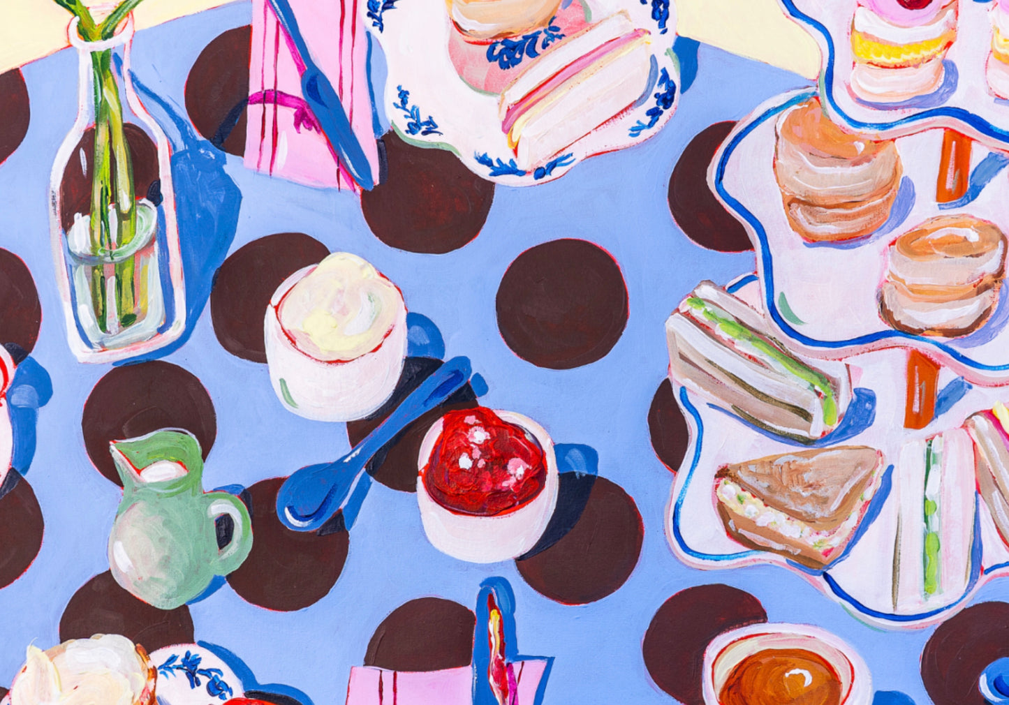 PRE-ORDER: Afternoon Tea & Polka Dots A2 print