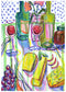 Cheese & Wine Night print